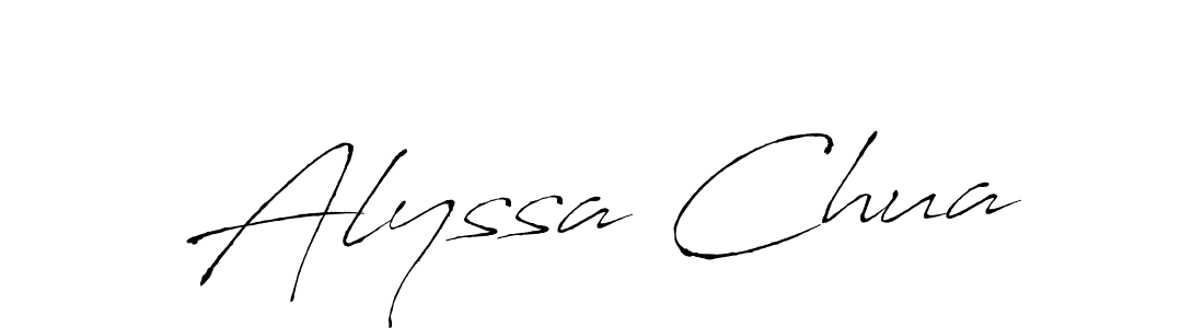 How to make Alyssa Chua name signature. Use Antro_Vectra style for creating short signs online. This is the latest handwritten sign. Alyssa Chua signature style 6 images and pictures png