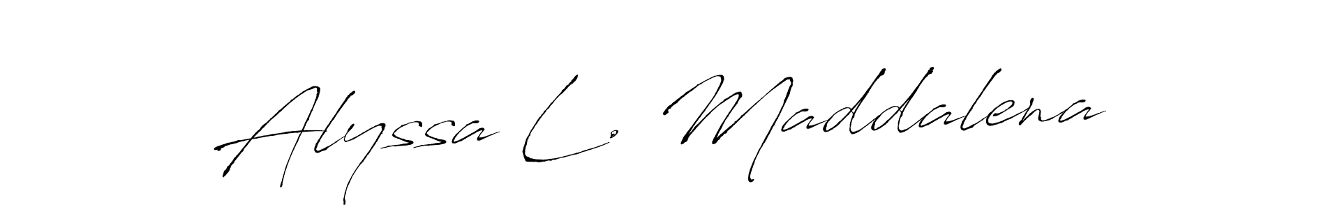 You can use this online signature creator to create a handwritten signature for the name Alyssa L. Maddalena. This is the best online autograph maker. Alyssa L. Maddalena signature style 6 images and pictures png