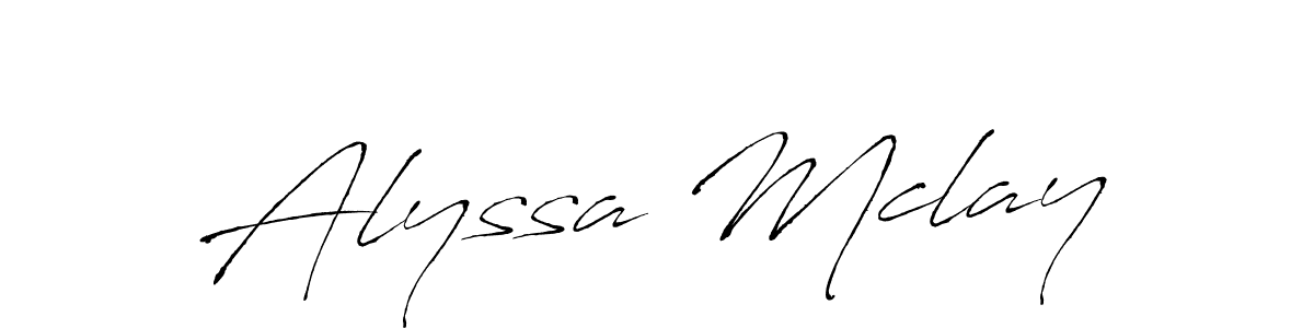 Antro_Vectra is a professional signature style that is perfect for those who want to add a touch of class to their signature. It is also a great choice for those who want to make their signature more unique. Get Alyssa Mclay name to fancy signature for free. Alyssa Mclay signature style 6 images and pictures png