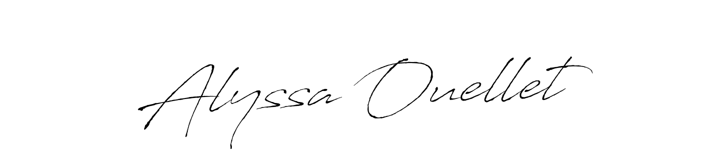 The best way (Antro_Vectra) to make a short signature is to pick only two or three words in your name. The name Alyssa Ouellet include a total of six letters. For converting this name. Alyssa Ouellet signature style 6 images and pictures png