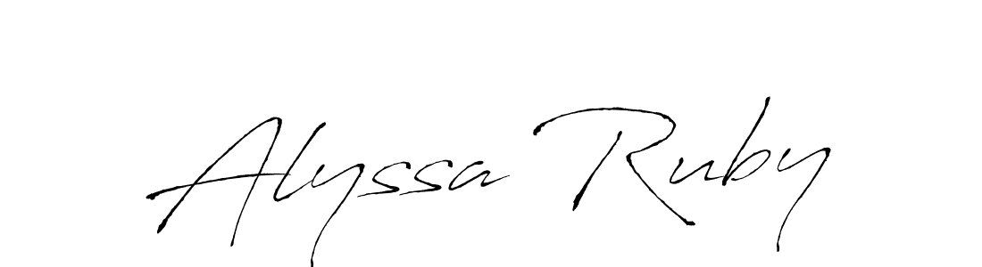 Similarly Antro_Vectra is the best handwritten signature design. Signature creator online .You can use it as an online autograph creator for name Alyssa Ruby. Alyssa Ruby signature style 6 images and pictures png