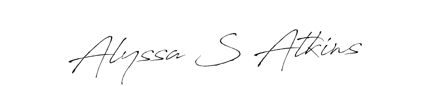 You can use this online signature creator to create a handwritten signature for the name Alyssa S Atkins. This is the best online autograph maker. Alyssa S Atkins signature style 6 images and pictures png