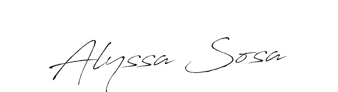 Make a beautiful signature design for name Alyssa Sosa. Use this online signature maker to create a handwritten signature for free. Alyssa Sosa signature style 6 images and pictures png