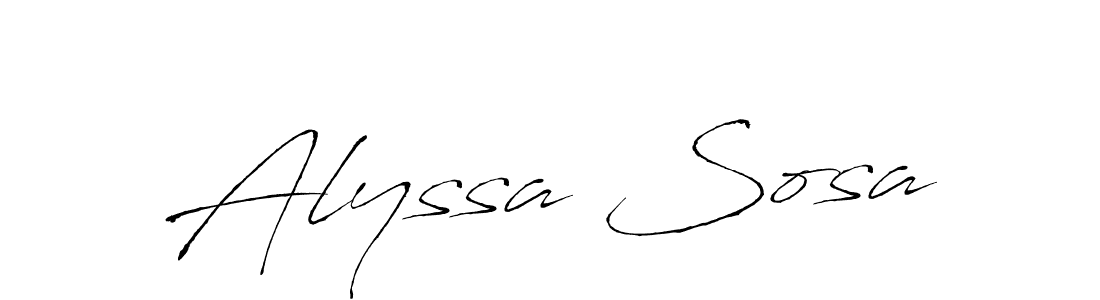 Make a beautiful signature design for name Alyssa Sosa. Use this online signature maker to create a handwritten signature for free. Alyssa Sosa signature style 6 images and pictures png