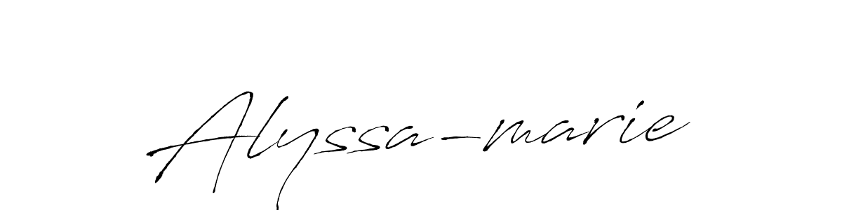 Also we have Alyssa-marie name is the best signature style. Create professional handwritten signature collection using Antro_Vectra autograph style. Alyssa-marie signature style 6 images and pictures png