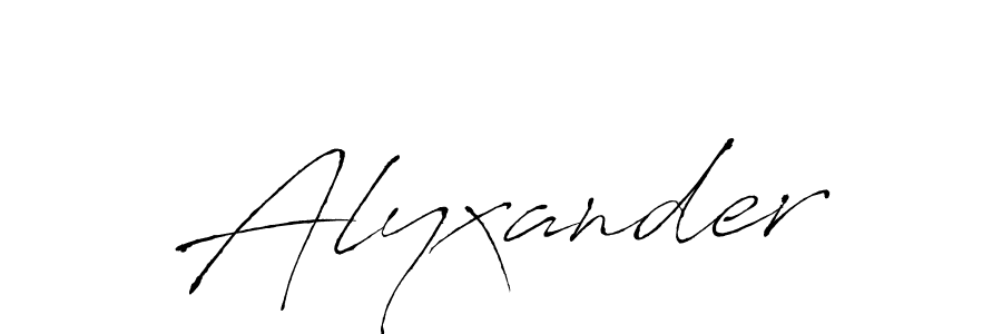 Alyxander stylish signature style. Best Handwritten Sign (Antro_Vectra) for my name. Handwritten Signature Collection Ideas for my name Alyxander. Alyxander signature style 6 images and pictures png