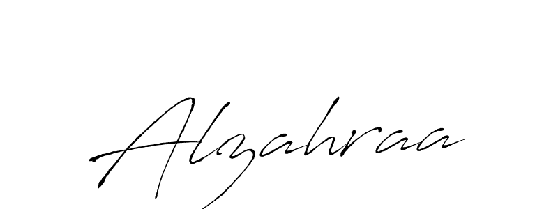 Make a beautiful signature design for name Alzahraa. With this signature (Antro_Vectra) style, you can create a handwritten signature for free. Alzahraa signature style 6 images and pictures png