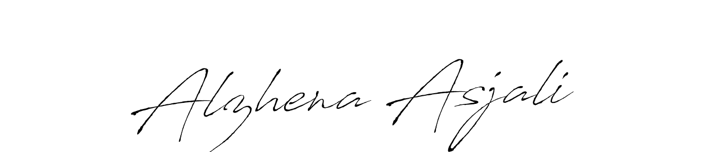 Alzhena Asjali stylish signature style. Best Handwritten Sign (Antro_Vectra) for my name. Handwritten Signature Collection Ideas for my name Alzhena Asjali. Alzhena Asjali signature style 6 images and pictures png