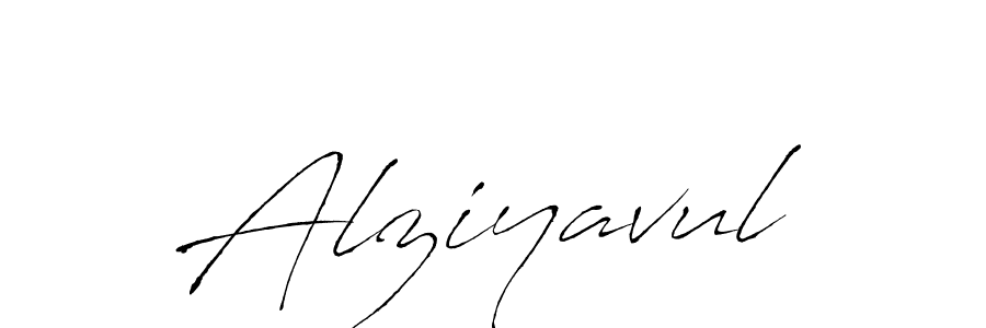 Design your own signature with our free online signature maker. With this signature software, you can create a handwritten (Antro_Vectra) signature for name Alziyavul. Alziyavul signature style 6 images and pictures png