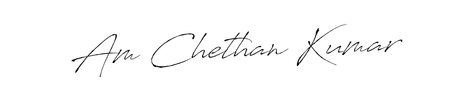 Make a short Am Chethan Kumar signature style. Manage your documents anywhere anytime using Antro_Vectra. Create and add eSignatures, submit forms, share and send files easily. Am Chethan Kumar signature style 6 images and pictures png