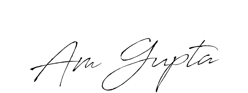 Create a beautiful signature design for name Am Gupta. With this signature (Antro_Vectra) fonts, you can make a handwritten signature for free. Am Gupta signature style 6 images and pictures png