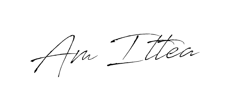 You should practise on your own different ways (Antro_Vectra) to write your name (Am Ittea) in signature. don't let someone else do it for you. Am Ittea signature style 6 images and pictures png