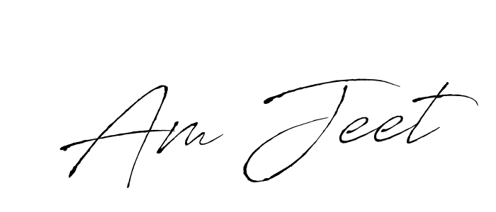 Create a beautiful signature design for name Am Jeet. With this signature (Antro_Vectra) fonts, you can make a handwritten signature for free. Am Jeet signature style 6 images and pictures png