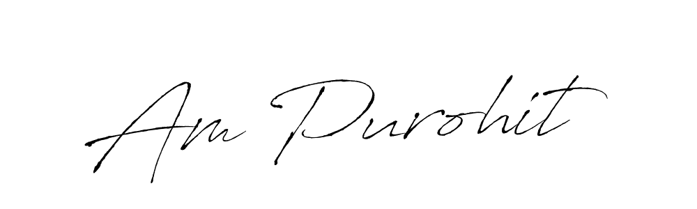 Also You can easily find your signature by using the search form. We will create Am Purohit name handwritten signature images for you free of cost using Antro_Vectra sign style. Am Purohit signature style 6 images and pictures png