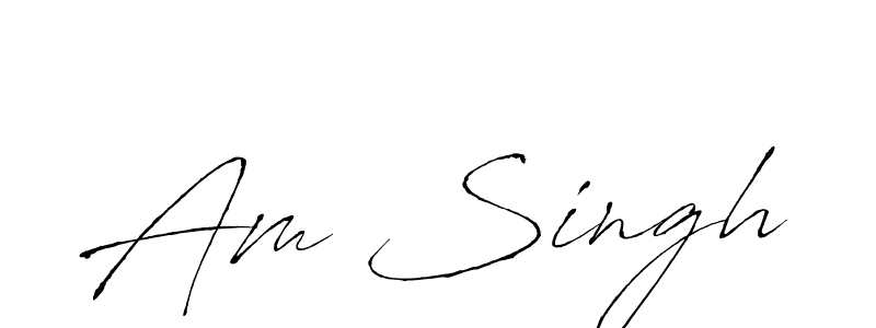 Am Singh stylish signature style. Best Handwritten Sign (Antro_Vectra) for my name. Handwritten Signature Collection Ideas for my name Am Singh. Am Singh signature style 6 images and pictures png