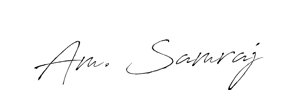 Also we have Am. Samraj name is the best signature style. Create professional handwritten signature collection using Antro_Vectra autograph style. Am. Samraj signature style 6 images and pictures png