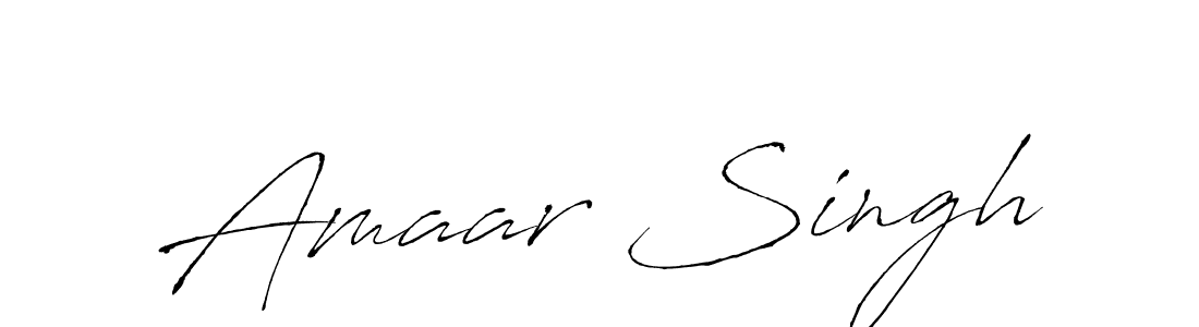 Make a beautiful signature design for name Amaar Singh. With this signature (Antro_Vectra) style, you can create a handwritten signature for free. Amaar Singh signature style 6 images and pictures png
