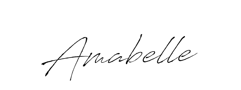 Design your own signature with our free online signature maker. With this signature software, you can create a handwritten (Antro_Vectra) signature for name Amabelle. Amabelle signature style 6 images and pictures png