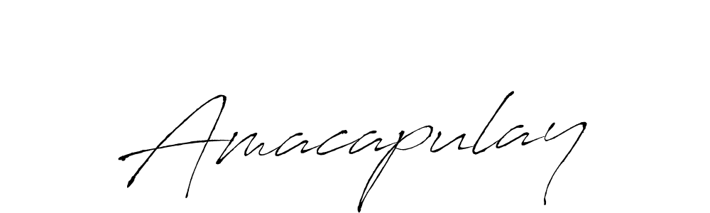 Amacapulay stylish signature style. Best Handwritten Sign (Antro_Vectra) for my name. Handwritten Signature Collection Ideas for my name Amacapulay. Amacapulay signature style 6 images and pictures png