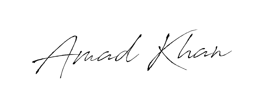 Create a beautiful signature design for name Amad Khan. With this signature (Antro_Vectra) fonts, you can make a handwritten signature for free. Amad Khan signature style 6 images and pictures png