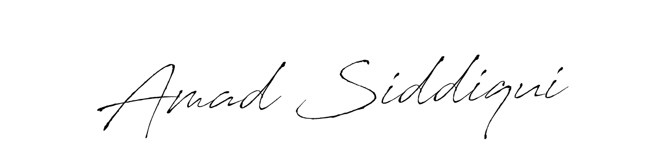 Make a beautiful signature design for name Amad Siddiqui. With this signature (Antro_Vectra) style, you can create a handwritten signature for free. Amad Siddiqui signature style 6 images and pictures png