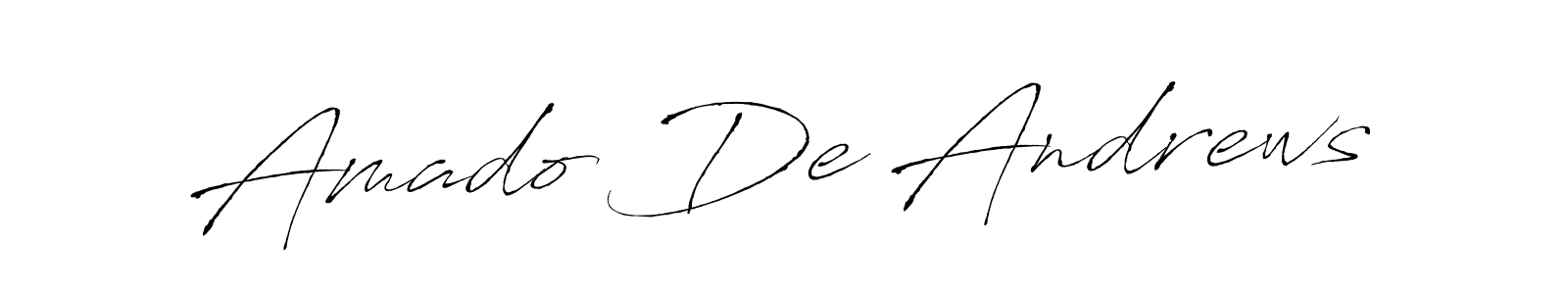 Amado De Andrews stylish signature style. Best Handwritten Sign (Antro_Vectra) for my name. Handwritten Signature Collection Ideas for my name Amado De Andrews. Amado De Andrews signature style 6 images and pictures png