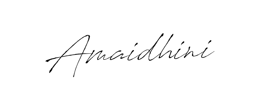 Use a signature maker to create a handwritten signature online. With this signature software, you can design (Antro_Vectra) your own signature for name Amaidhini. Amaidhini signature style 6 images and pictures png
