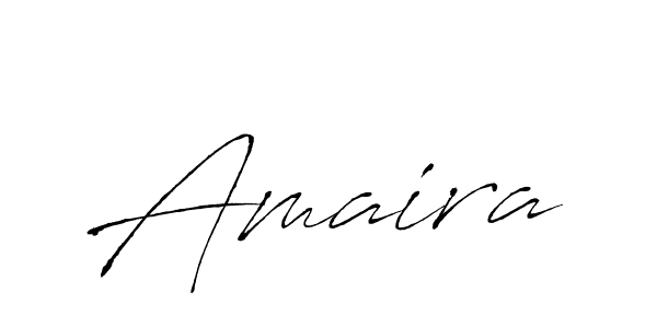 Design your own signature with our free online signature maker. With this signature software, you can create a handwritten (Antro_Vectra) signature for name Amaira. Amaira signature style 6 images and pictures png