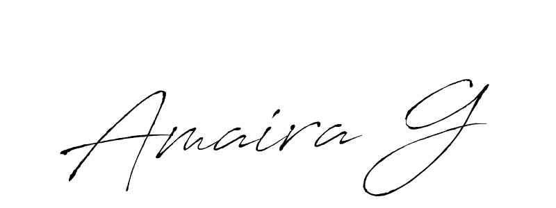 Design your own signature with our free online signature maker. With this signature software, you can create a handwritten (Antro_Vectra) signature for name Amaira G. Amaira G signature style 6 images and pictures png