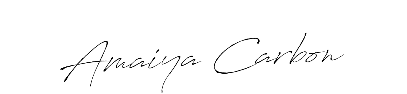 if you are searching for the best signature style for your name Amaiya Carbon. so please give up your signature search. here we have designed multiple signature styles  using Antro_Vectra. Amaiya Carbon signature style 6 images and pictures png