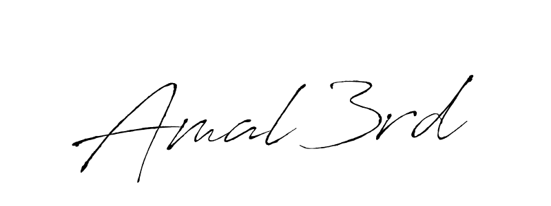 Use a signature maker to create a handwritten signature online. With this signature software, you can design (Antro_Vectra) your own signature for name Amal 3rd. Amal 3rd signature style 6 images and pictures png
