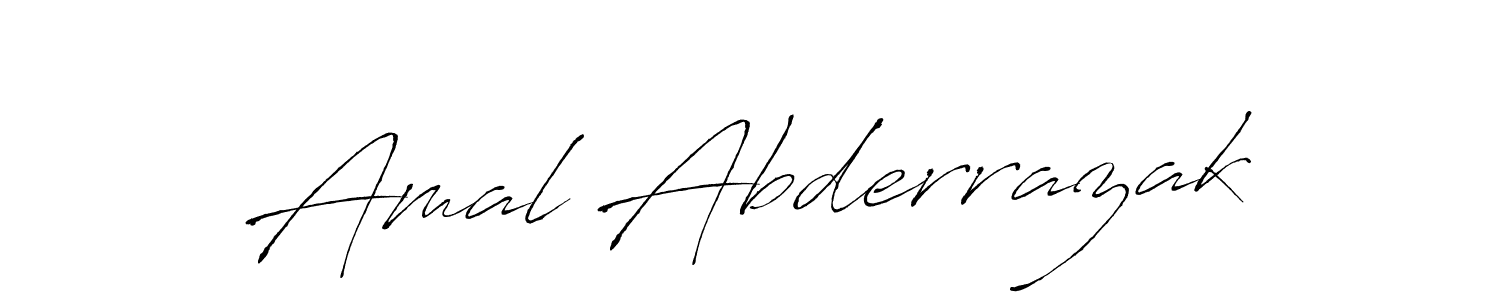 Also we have Amal Abderrazak name is the best signature style. Create professional handwritten signature collection using Antro_Vectra autograph style. Amal Abderrazak signature style 6 images and pictures png
