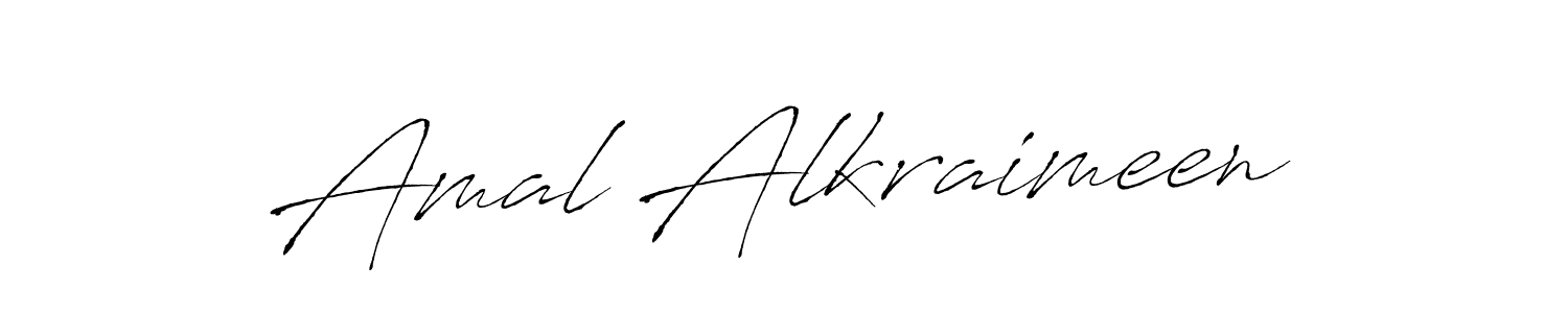 Also we have Amal Alkraimeen name is the best signature style. Create professional handwritten signature collection using Antro_Vectra autograph style. Amal Alkraimeen signature style 6 images and pictures png