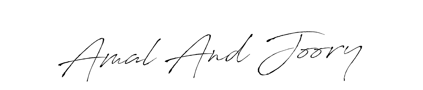 Design your own signature with our free online signature maker. With this signature software, you can create a handwritten (Antro_Vectra) signature for name Amal And Joory. Amal And Joory signature style 6 images and pictures png