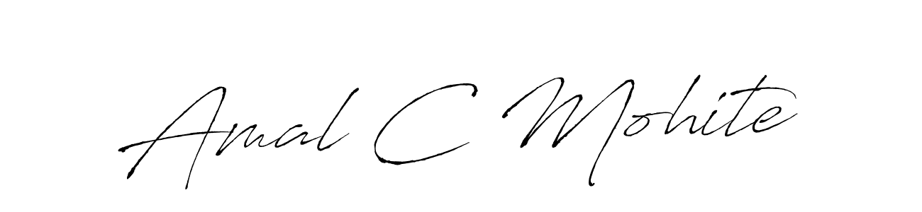 The best way (Antro_Vectra) to make a short signature is to pick only two or three words in your name. The name Amal C Mohite include a total of six letters. For converting this name. Amal C Mohite signature style 6 images and pictures png