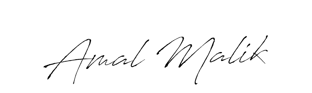 Use a signature maker to create a handwritten signature online. With this signature software, you can design (Antro_Vectra) your own signature for name Amal Malik. Amal Malik signature style 6 images and pictures png