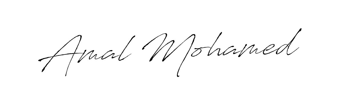 Design your own signature with our free online signature maker. With this signature software, you can create a handwritten (Antro_Vectra) signature for name Amal Mohamed. Amal Mohamed signature style 6 images and pictures png