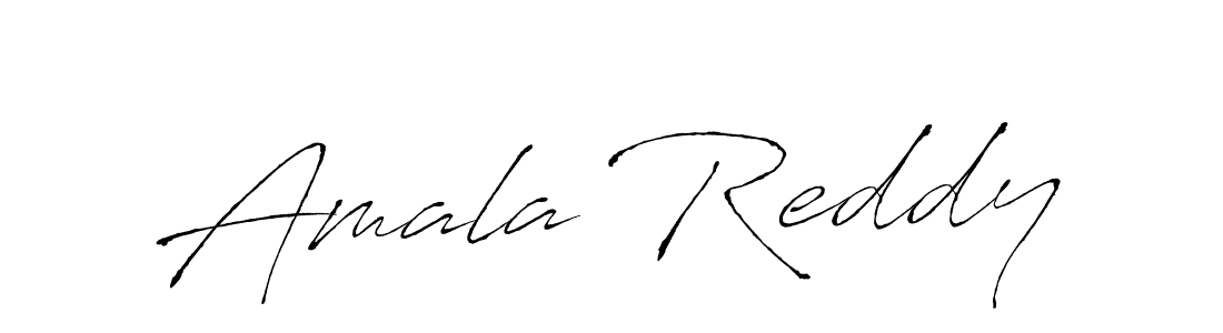 How to make Amala Reddy name signature. Use Antro_Vectra style for creating short signs online. This is the latest handwritten sign. Amala Reddy signature style 6 images and pictures png