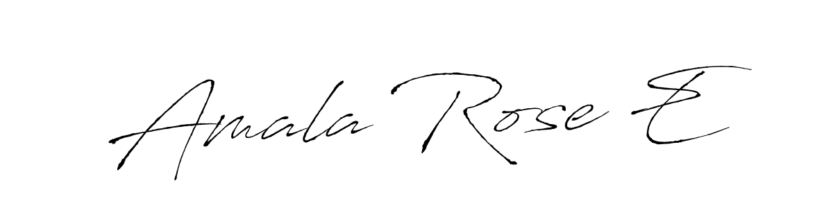 Amala Rose E stylish signature style. Best Handwritten Sign (Antro_Vectra) for my name. Handwritten Signature Collection Ideas for my name Amala Rose E. Amala Rose E signature style 6 images and pictures png