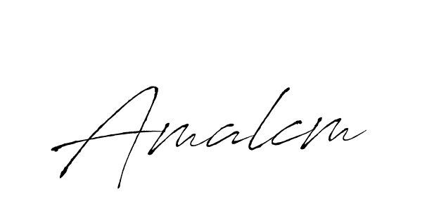 Make a beautiful signature design for name Amalcm. With this signature (Antro_Vectra) style, you can create a handwritten signature for free. Amalcm signature style 6 images and pictures png