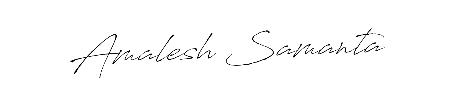 Design your own signature with our free online signature maker. With this signature software, you can create a handwritten (Antro_Vectra) signature for name Amalesh Samanta. Amalesh Samanta signature style 6 images and pictures png