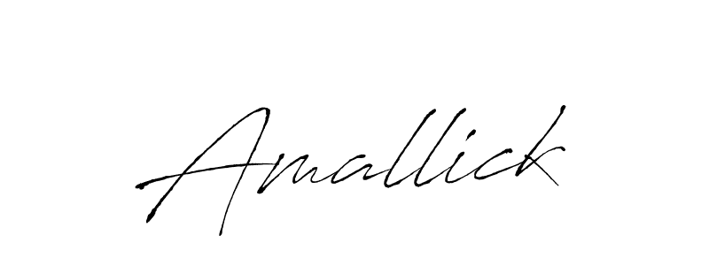 How to make Amallick name signature. Use Antro_Vectra style for creating short signs online. This is the latest handwritten sign. Amallick signature style 6 images and pictures png