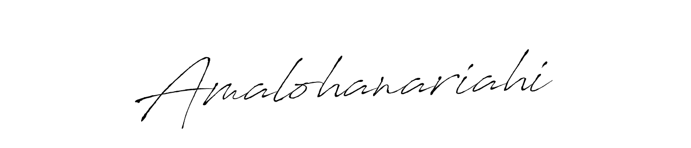 Use a signature maker to create a handwritten signature online. With this signature software, you can design (Antro_Vectra) your own signature for name Amalohanariahi. Amalohanariahi signature style 6 images and pictures png