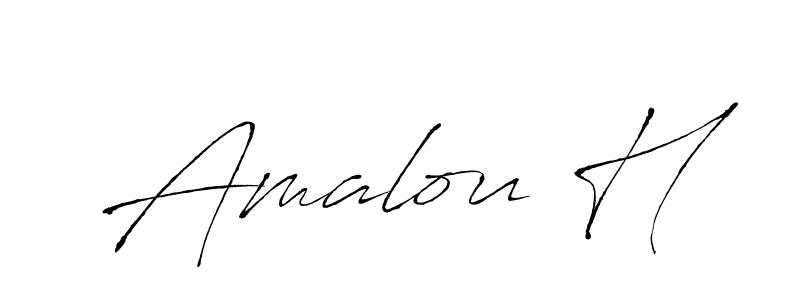 You can use this online signature creator to create a handwritten signature for the name Amalou H. This is the best online autograph maker. Amalou H signature style 6 images and pictures png