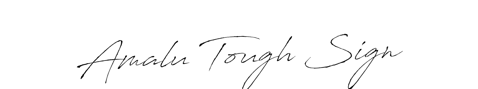 Create a beautiful signature design for name Amalu Tough Sign. With this signature (Antro_Vectra) fonts, you can make a handwritten signature for free. Amalu Tough Sign signature style 6 images and pictures png
