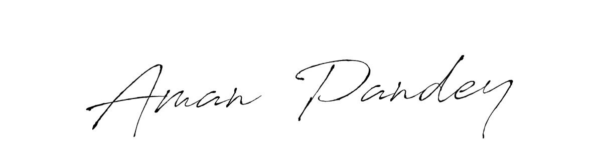 Create a beautiful signature design for name Aman  Pandey. With this signature (Antro_Vectra) fonts, you can make a handwritten signature for free. Aman  Pandey signature style 6 images and pictures png
