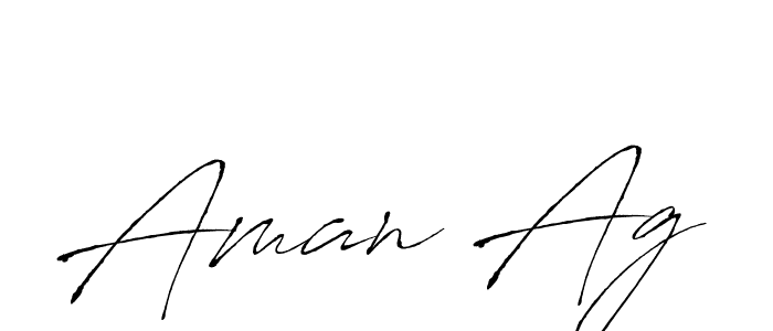 Make a beautiful signature design for name Aman Ag. With this signature (Antro_Vectra) style, you can create a handwritten signature for free. Aman Ag signature style 6 images and pictures png