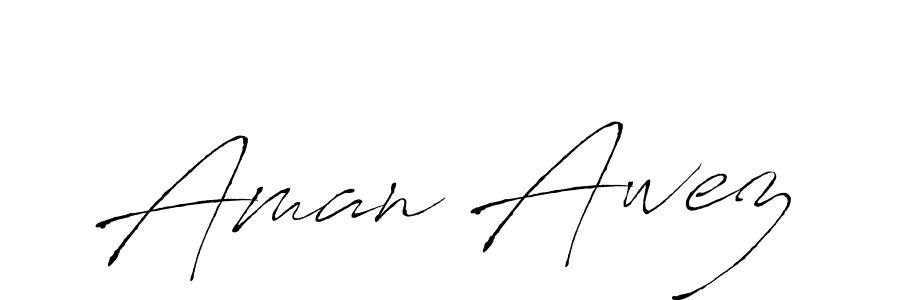 Also we have Aman Awez name is the best signature style. Create professional handwritten signature collection using Antro_Vectra autograph style. Aman Awez signature style 6 images and pictures png