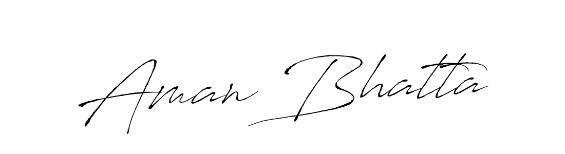 How to make Aman Bhatta signature? Antro_Vectra is a professional autograph style. Create handwritten signature for Aman Bhatta name. Aman Bhatta signature style 6 images and pictures png