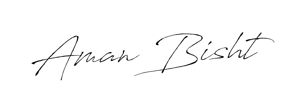 Create a beautiful signature design for name Aman Bisht. With this signature (Antro_Vectra) fonts, you can make a handwritten signature for free. Aman Bisht signature style 6 images and pictures png